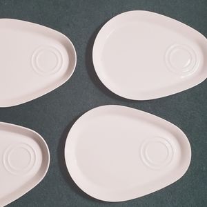 Steelite Ceramic - Off White Plate Set of 4 Made in England